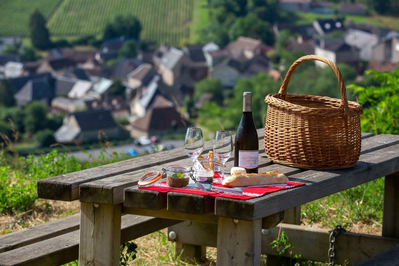 Hotel Restaurant Famille Bourgeois "La Cote Des Monts Damnes" Sancerre Exterior foto